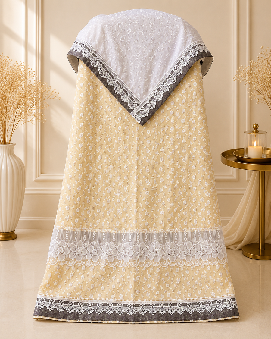 Elegant butter yellow jodi